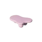 Table basse nuage de 40 po avec pieds sphériques, table centrale moderne et irrégulière pour salon, rose