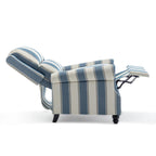 Fauteuil inclinable à dossier rembourré avec clous décoratifs (lot de 2)