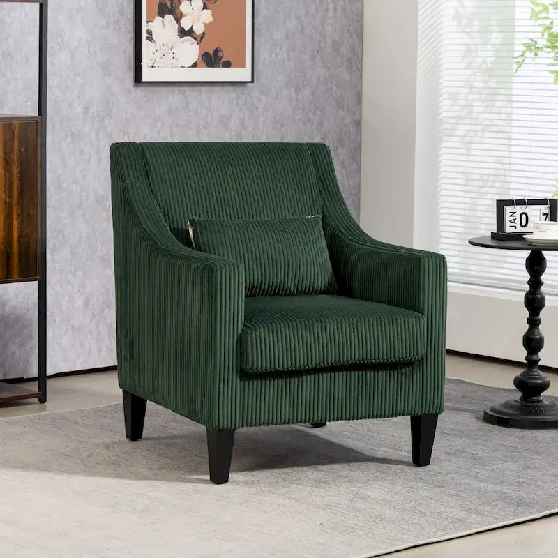 Emerald 26.77 Upholstered Arm Chair with Scooped Arms