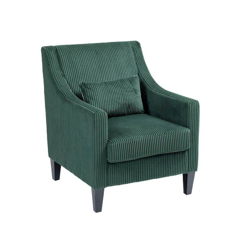 Emerald 26.77 Upholstered Arm Chair with Scooped Arms