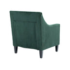 Fauteuil d'appoint rembourré avec accoudoirs incurvés et 2 coussins