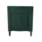 Fauteuil d'appoint rembourré avec accoudoirs incurvés et 2 coussins