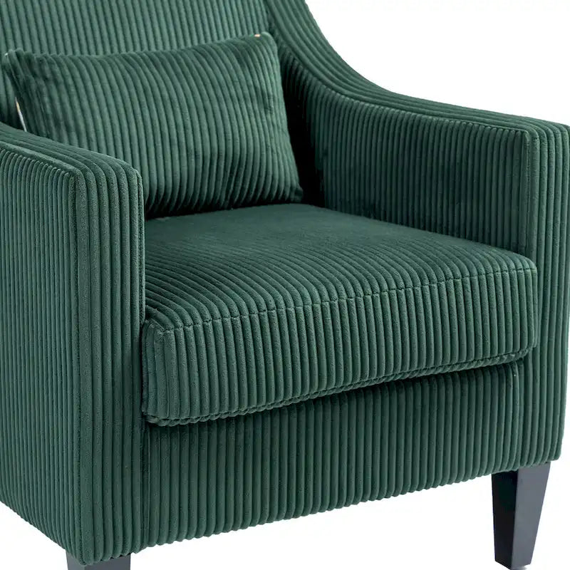 Emerald 26.77 Upholstered Arm Chair with Scooped Arms