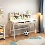 Bureau d'enfant Table d'enfant Bureau d'ordinateur en bois avec étagère - S.O.