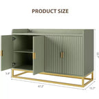 Buffet avec rangement et bahut 4 portes, console multimédia moderne de 120 cm de large