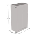Armoire-penderie à 2 portes miroir avec finition brillante | 120 ou 150 cm de largeur