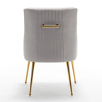 Lot de 8 chaises de salle à manger SEYNAR Modern Glam en velours, chaises capitonnées pour salon (sans table)
