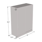 Armoire-penderie à 2 portes miroir avec finition brillante | 120 ou 150 cm de largeur