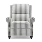 Fauteuil inclinable à dossier rembourré avec clous décoratifs (lot de 2)