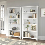 Bibliothèque haute à 5 étagères Salinas (lot de 2) de Bush Furniture
