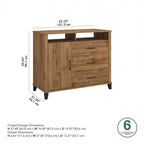 Meuble télé haut Somerset avec rangement par Bush Furniture