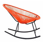 Fauteuil à bascule en corde vinyle