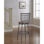 Tabouret de bar pivotant 25 po avec assise en bois