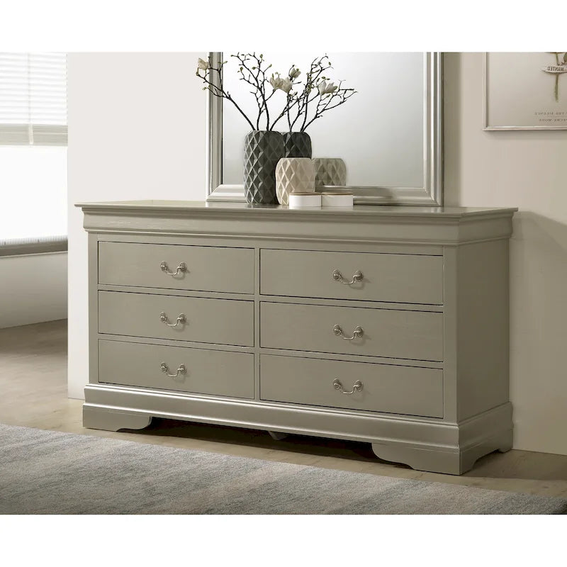 Commode classique Louis-Philippe à 6 tiroirs | 10 coloris