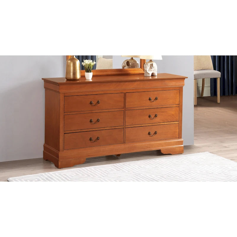 Commode classique Louis-Philippe à 6 tiroirs | 10 coloris