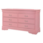 Commode classique Louis-Philippe à 6 tiroirs | 10 coloris