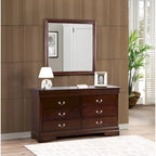 Commode classique Louis-Philippe à 6 tiroirs | 10 coloris