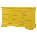 Commode classique Louis-Philippe à 6 tiroirs | 10 coloris