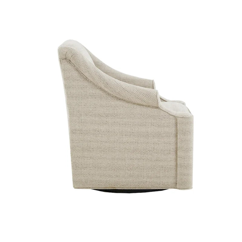Tan 360° Swivel Glider Chair