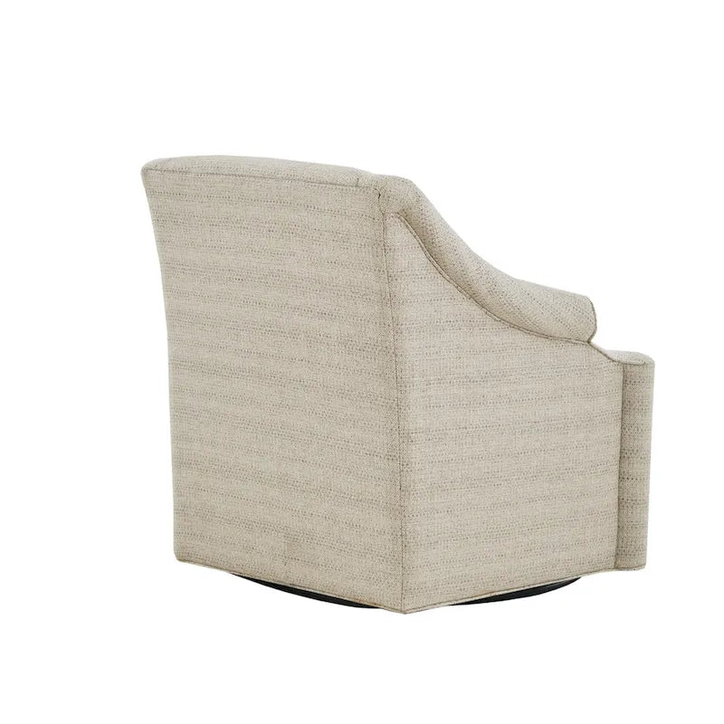 Tan 360° Swivel Glider Chair