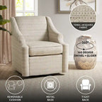 Fauteuil inclinable pivotant 360° Tan