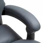 Fauteuil de bureau massant inclinable avec chauffage et vibrations | Microfibre | Blanc crème
