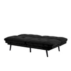 Canapé-lit convertible avec dossier inclinable et ressorts ensachés | Microfibre | Lit simple