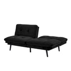 Canapé-lit convertible avec dossier inclinable et ressorts ensachés | Microfibre | Lit simple