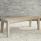 Banc en bois et grès