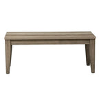 Banc en bois et grès
