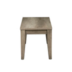Banc en bois et grès