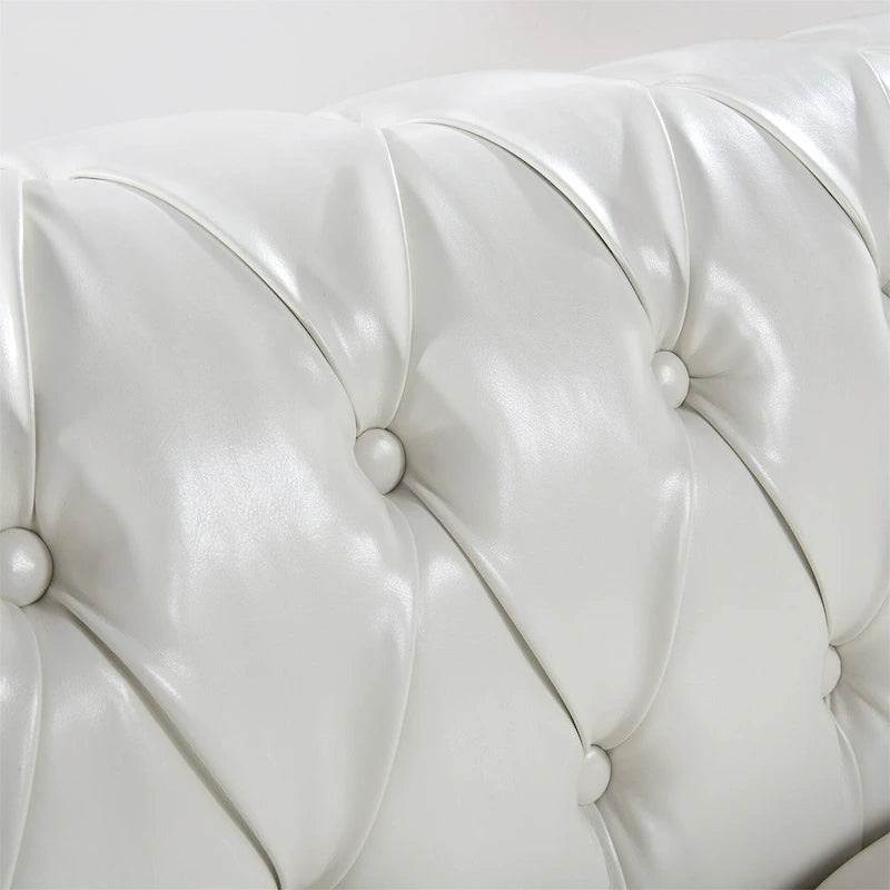 84 Chesterfield Rolled Arm 3 Seater Sofa