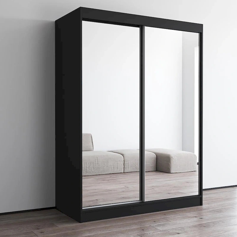 Copper Grove Parasol Modern Glossy Mirrored 2-door Wardrobe Armoire