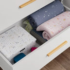 Armoire autoportante à double section avec étagères | Blanche