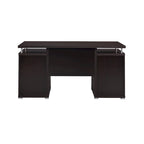 Bureau informatique avec tiroirs, meuble de rangement et tablette coulissante pour clavier