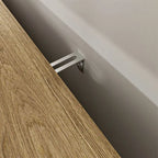 Buffet de salle à manger en bois avec portes tissées et étagère réglable | Finition bois