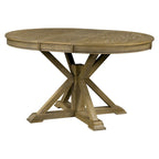 Table à manger ronde extensible avec allonge papillon