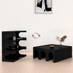 Étagère à 4 niveaux et table basse 2-en-1