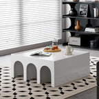 Étagère à 4 niveaux et table basse 2-en-1