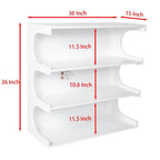 Étagère à 4 niveaux et table basse 2-en-1