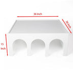 Étagère à 4 niveaux et table basse 2-en-1
