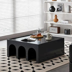Étagère à 4 niveaux et table basse 2-en-1