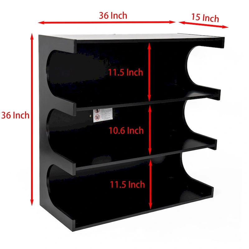 Multifunctional 4-Tier White Book Shelf & Coffee Table, Creative Furniture Floor Bookshelf, Minimalist Organizer Storage Shelves