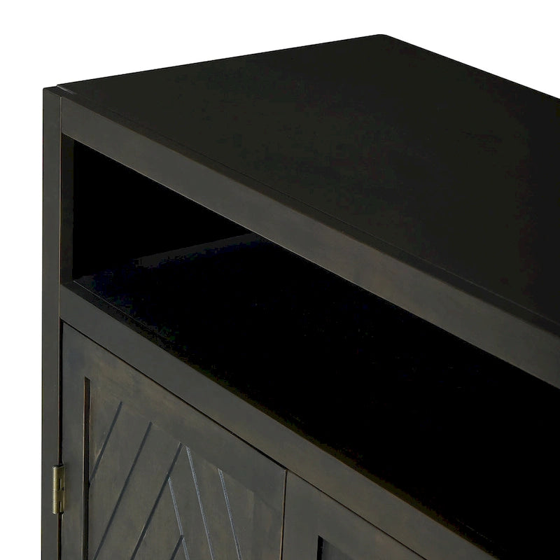 4-Door Retro Sideboard with Adjustable Shelves