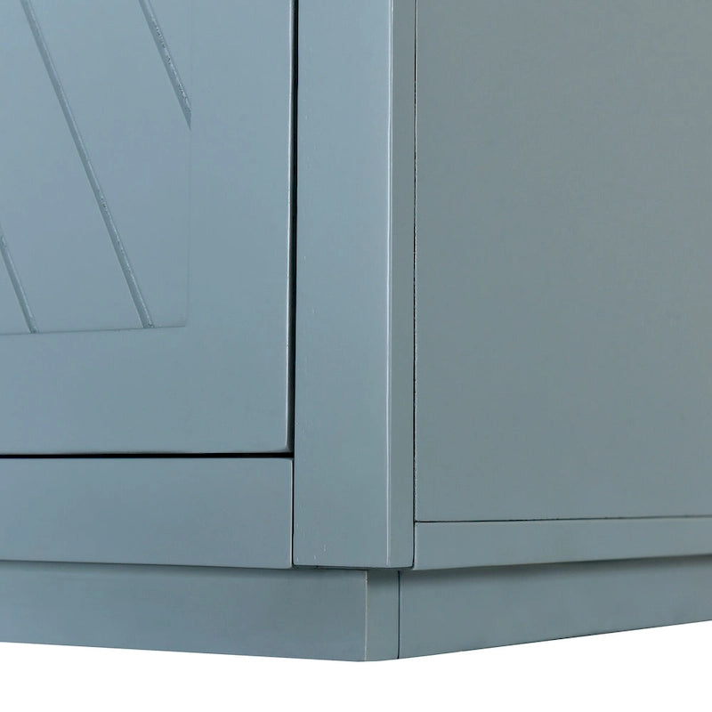 4-Door Retro Sideboard with Adjustable Shelves