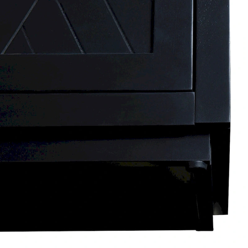 4-Door Retro Sideboard with Adjustable Shelves