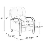 Ensemble de 2 fauteuils inclinables manuels en cuir véritable, inclinaison à 159°