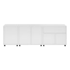 Ensemble de 3 armoires de rangement Halifax, blanc