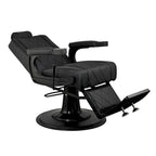 Fauteuil de Barbier Robuste Inclinable, Noir
