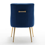 Lot de 8 chaises de salle à manger SEYNAR Modern Glam en velours, chaises capitonnées pour salon (sans table)